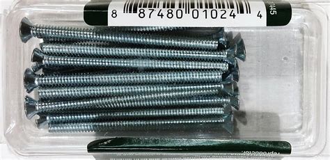 electrical box screws size|screw size for outlet plate.